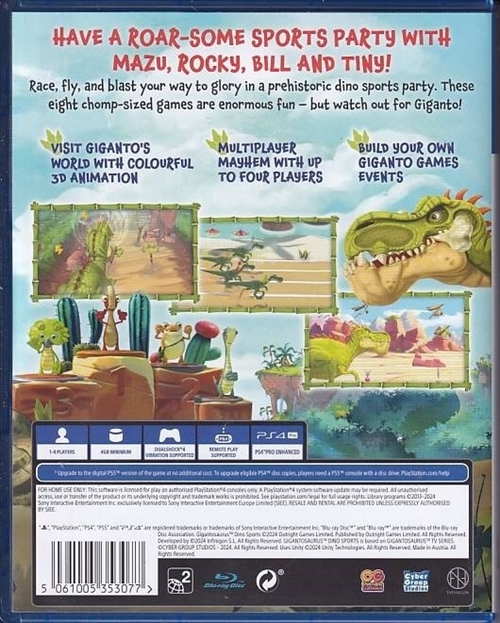 Gigantosaurus Dino Sports - PS4 (A Grade) (Genbrug)